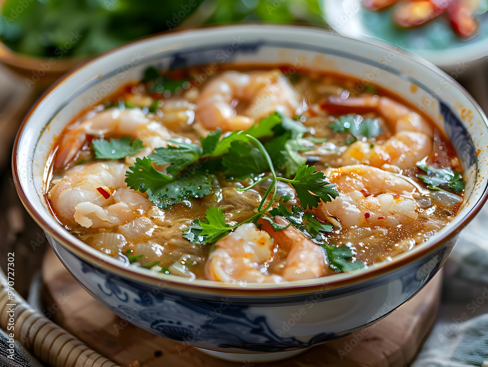 Spicy Shrimp Soup Photo - Aromatic and Flavorful Vietnamese Cuisine Spicy Shrimp Soup Photo - Aromatic and Flavorful Vietnamese Cuisine