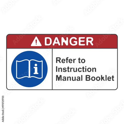 Refer to instruction manual flat symbol