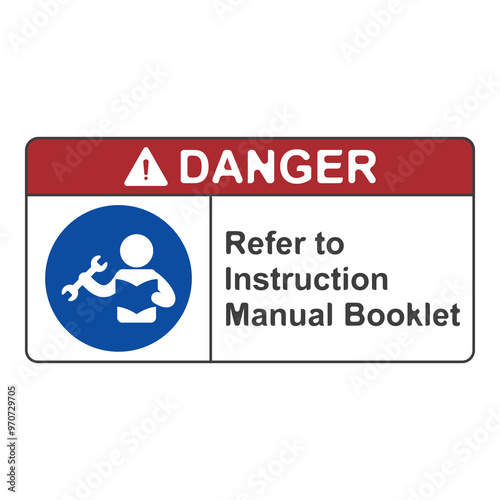 Refer to instruction manual flat symbol