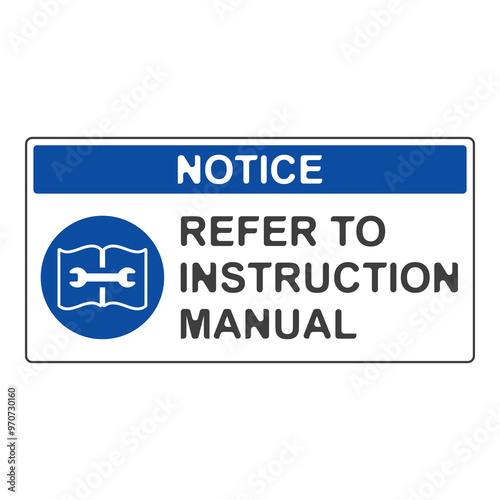 Refer to instruction manual flat symbol