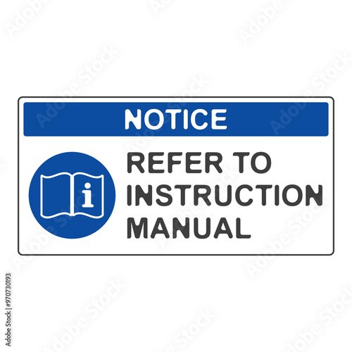 Refer to instruction manual flat symbol
