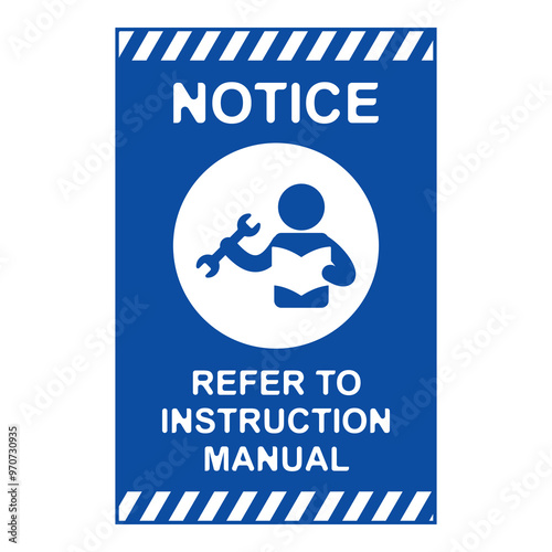 Refer to instruction manual flat symbol