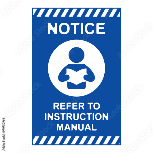 Refer to instruction manual flat symbol