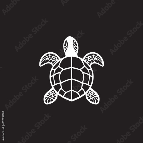 Turtle in cartoon, doodle style . Image for t-shirt, web, mobile apps and ui. Isolated 2d vector illustration in logo, icon, sketch style, Eps 10, black and white. AI Generative photo