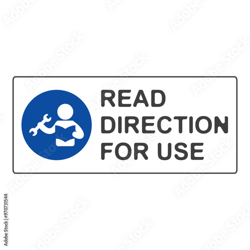 Refer to instruction manual flat symbol