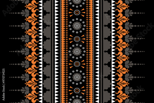 Ethnic geometric pattern design for wallpaper backgrounds, carpets, clothing, wraps, batik, cloth.