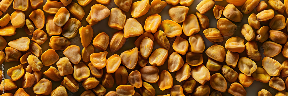 Fenugreek Seeds Photo - Macro, Close Up Fenugreek Seeds Photo - Macro, Close Up