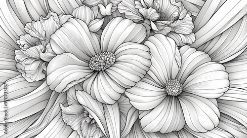 This coloring book page features a playful ribbon design, offering a fun and enjoyable coloring experience for all ages.