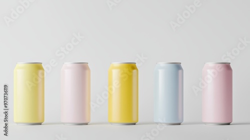 Explain how the unbranded, neutral look of the cans can serve as a metaphor for versatility and adaptability in design and marketing