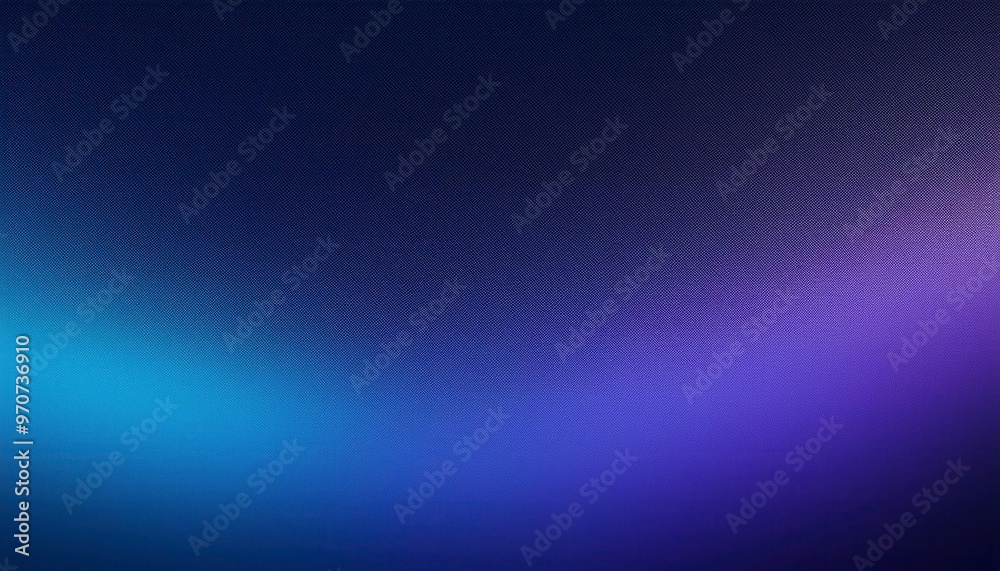 Obraz premium blue-violet gradient background grainy glowing blue light on dark backdrop noise texture. Generated image