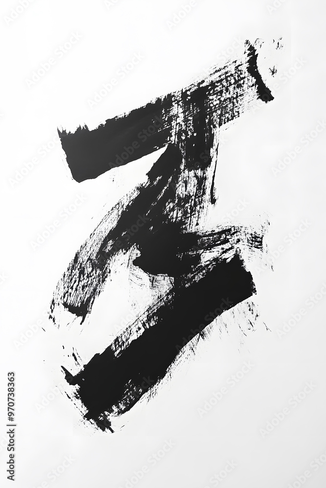 Obraz premium black and white paint