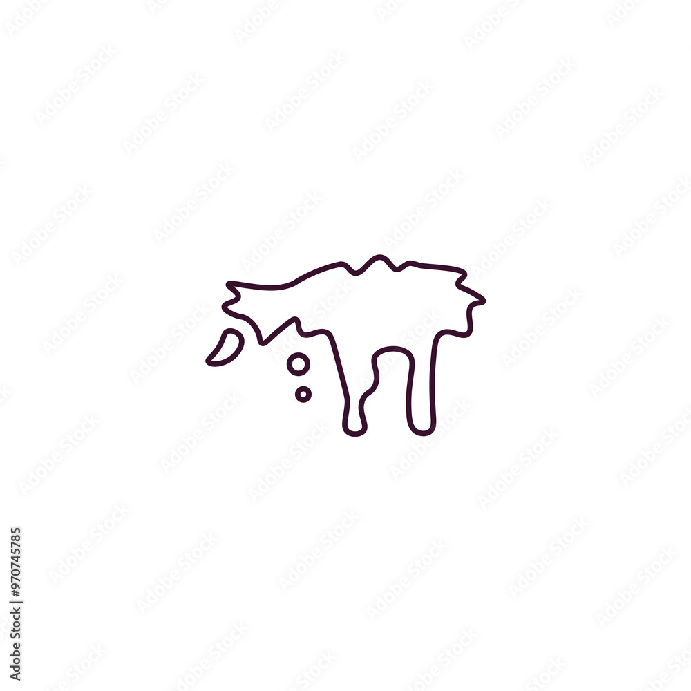 blood outline icon. Linear vector from health and medical concept. Thin line blood icon isolated on white background