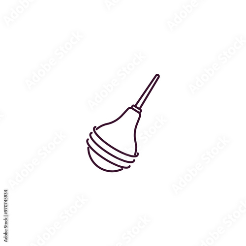 enema outline icon. Linear vector from health and medical concept. Thin line enema icon isolated on white background