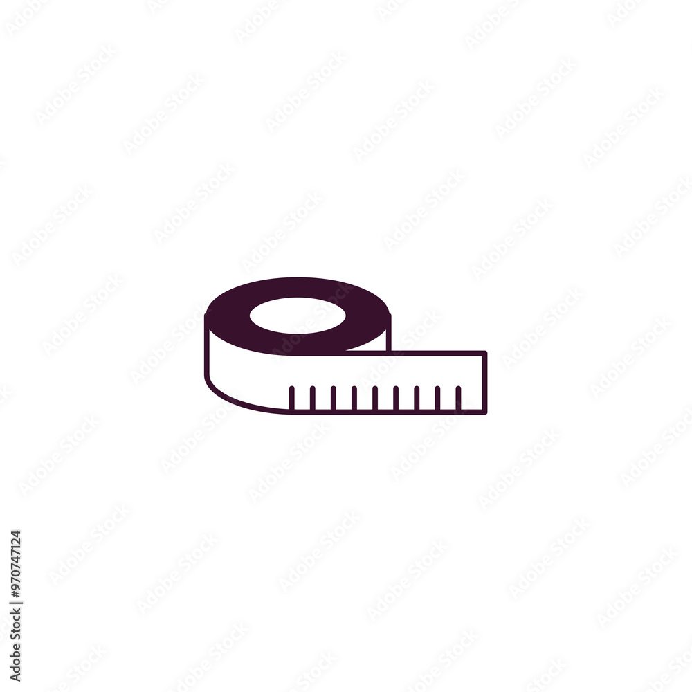 measure tape outline icon. Linear vector from health and medical concept. Thin line measure tape icon isolated on white background measure tape outline icon. Linear vector from health and medical concept. Thin line measure tape icon isolated on white background