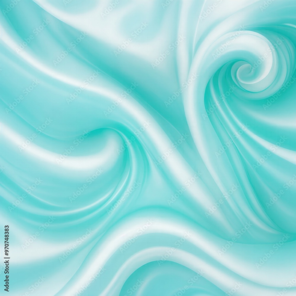 Soft Pastel Cyan Shiny Satin Silk Swirl Abstract Wave Background Soft Pastel Cyan Shiny Satin Silk Swirl Abstract Wave Background