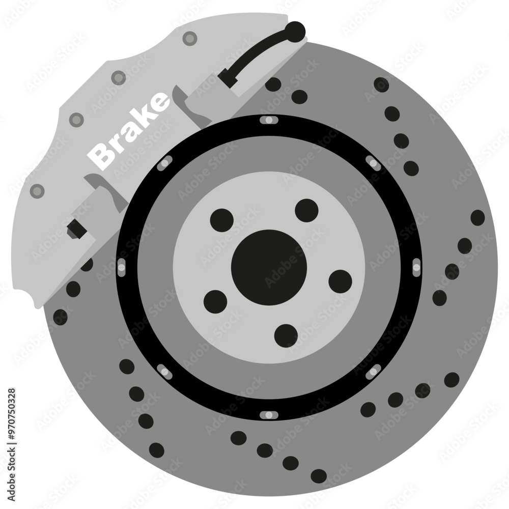 Brake Disk Vector Illustration Brake Disk Vector Illustration
