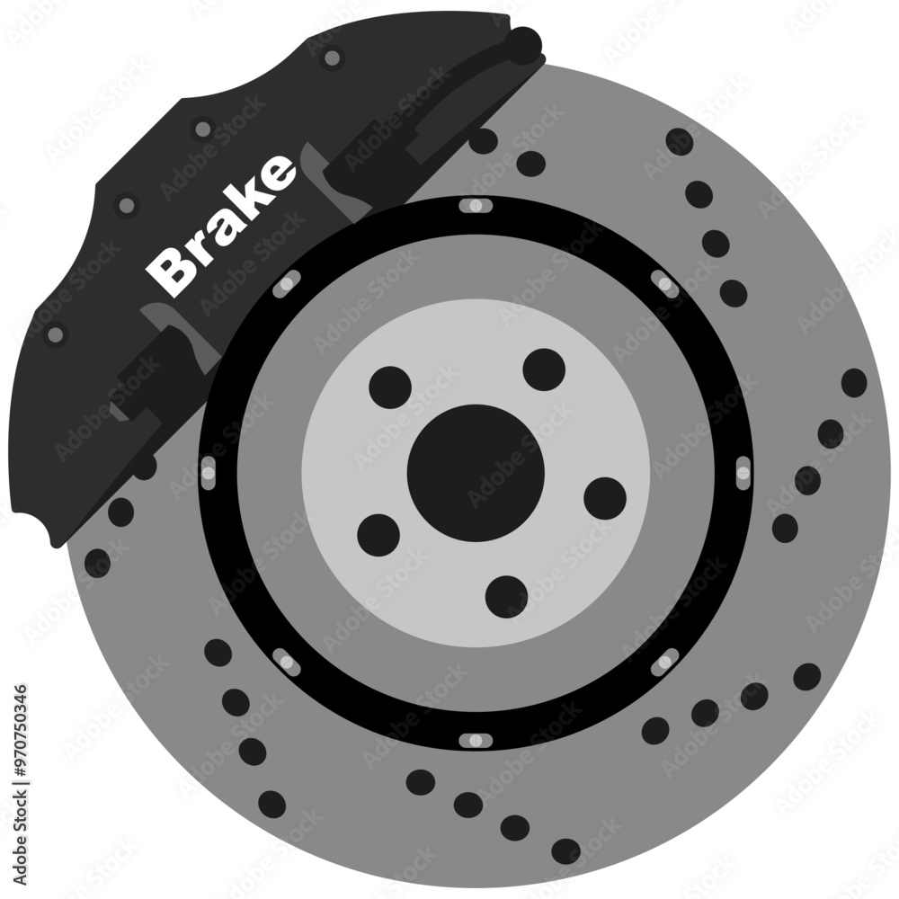 Brake Disk Vector Illustration Brake Disk Vector Illustration