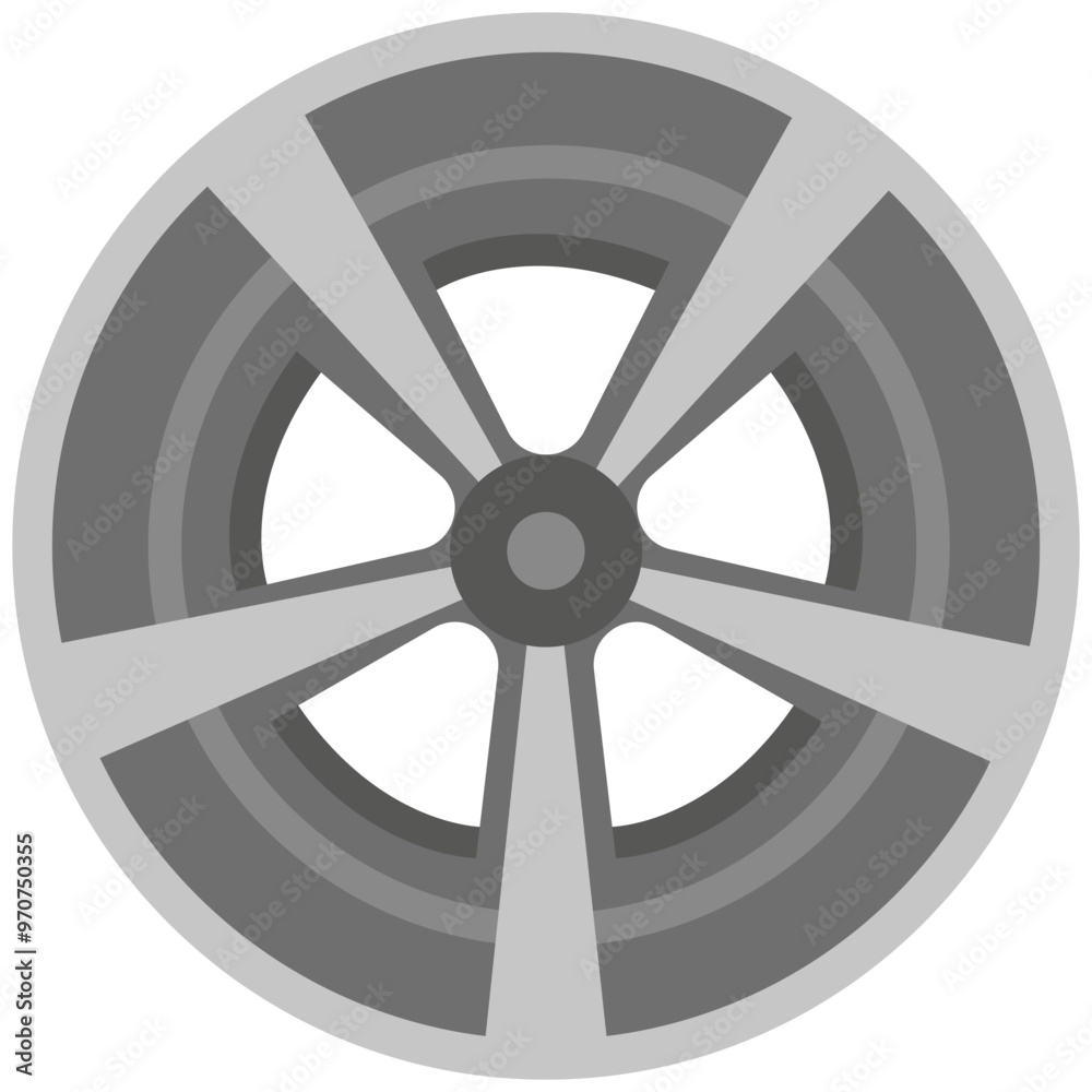 Obraz premium Wheel Disk Vector Illustration