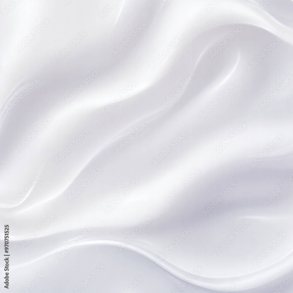 Fototapeta premium Soft Pastel White Shiny Satin Silk Swirl Abstract Wave Background