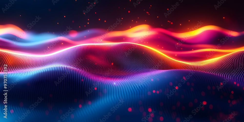 Obraz premium Glare simple dynamic geometric background