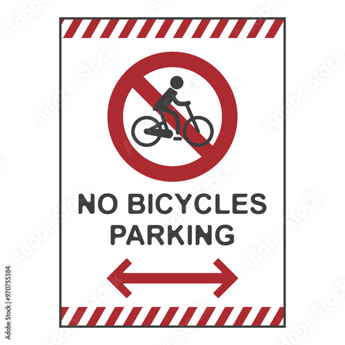 No bicycles, flat logo