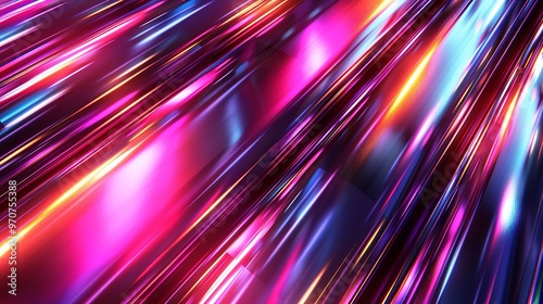 Abstract metallic background 3D iridescence metal shiny