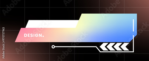 Modern pop up window illustration. Futuristic pop up interface.
