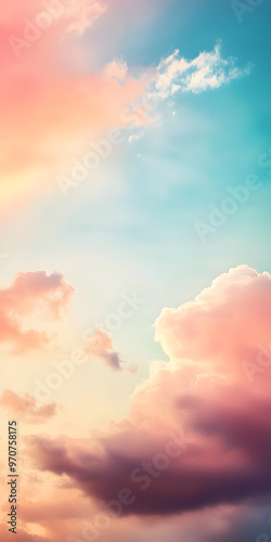 Beautiful blurred pastel rainbow-colored background, pink, blue, and purple sky, soft blurred background, pastel colors, beautiful, minimalistic, dreamy, smooth gradient, simple, high resolution, shar