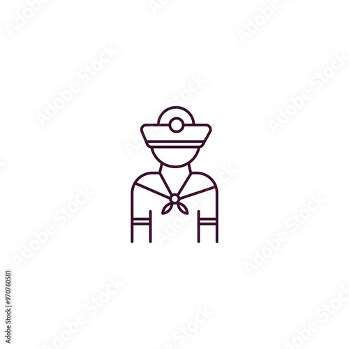 rubber raft outline icon. Linear vector from nautical concept. Thin line rubber raft icon isolated on white background