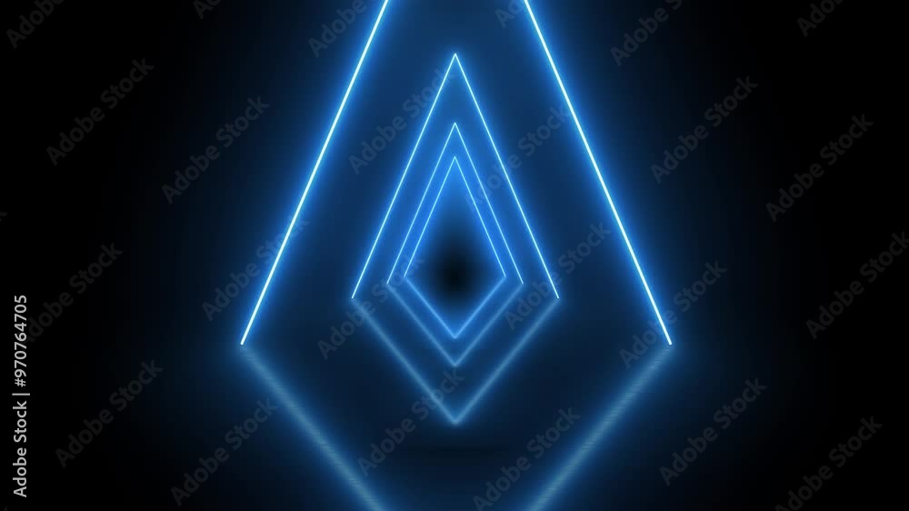 4K Neon glowing triangle tunnel with light lines on a transparent background. Flying through a neon futuristic endless triangle tunnel of pink and blue ... 4K Neon glowing triangle tunnel with light lines on a transparent background. Flying through a neon futuristic endless triangle tunnel of pink and blue ...