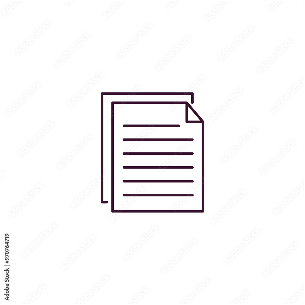 article outline icon. Linear vector from programming concept. Thin line article icon isolated on white background article outline icon. Linear vector from programming concept. Thin line article icon isolated on white background