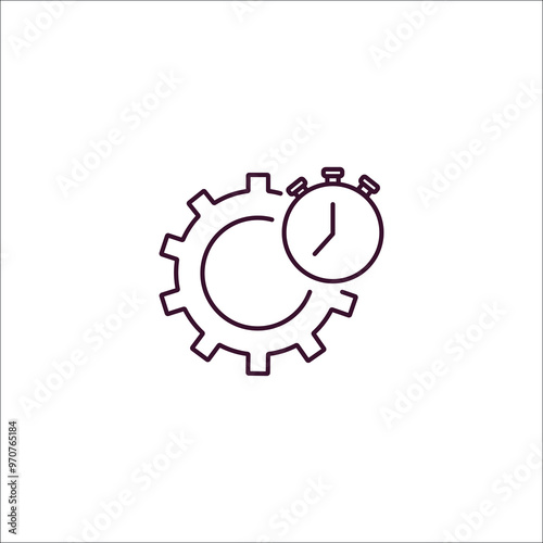 seo management outline icon. Linear vector from programming concept. Thin line seo management icon isolated on white background