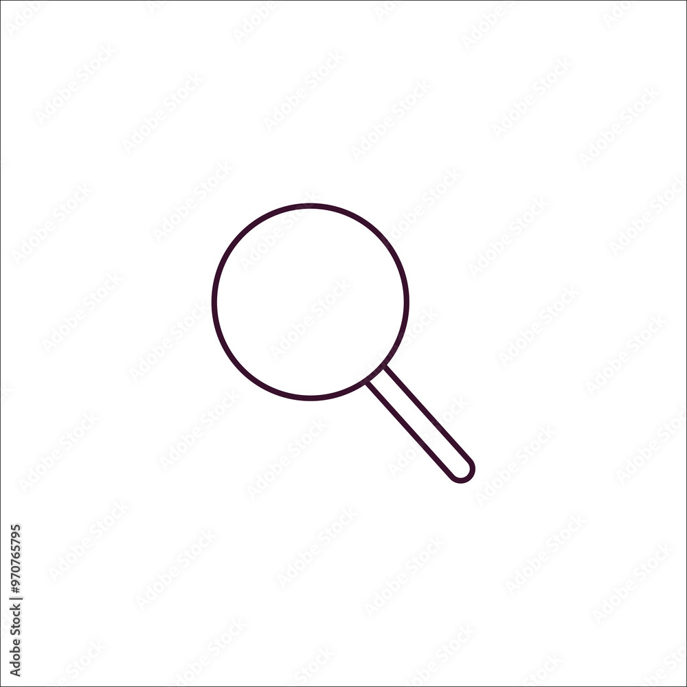 search outline icon. Linear vector from programming concept. Thin line search icon isolated on white background search outline icon. Linear vector from programming concept. Thin line search icon isolated on white background