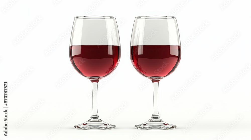 Wine clipart, element, 3D illustration, realistic, isolated on white background Wine clipart, element, 3D illustration, realistic, isolated on white background