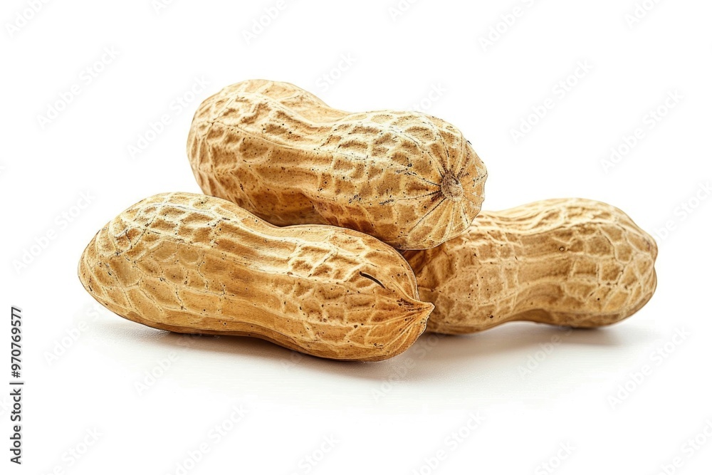 A creative arrangement of peanuts forming a tower A creative arrangement of peanuts forming a tower