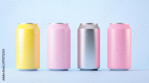 Explain how the unbranded, neutral look of the cans can serve as a metaphor for versatility and adaptability in design and marketing