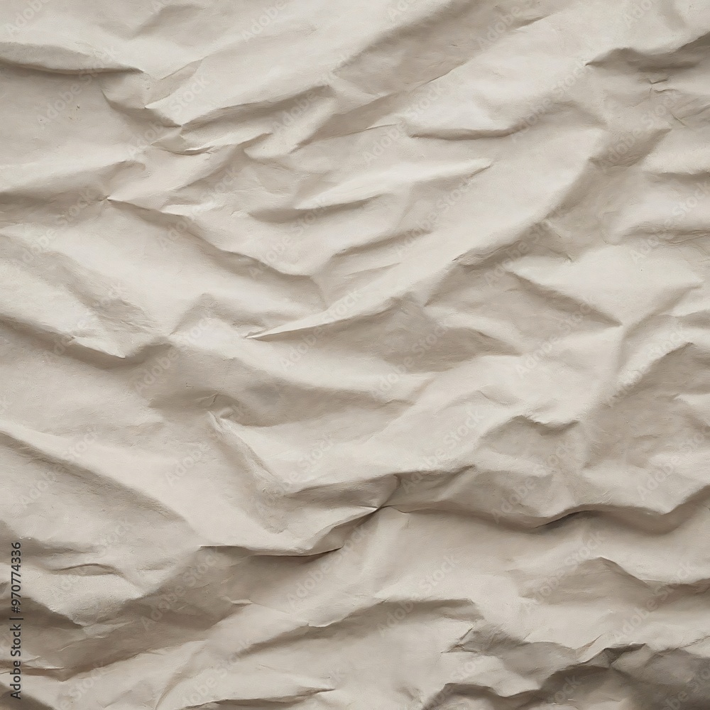 Fototapeta premium Crumpled brown paper texture forming abstract background image