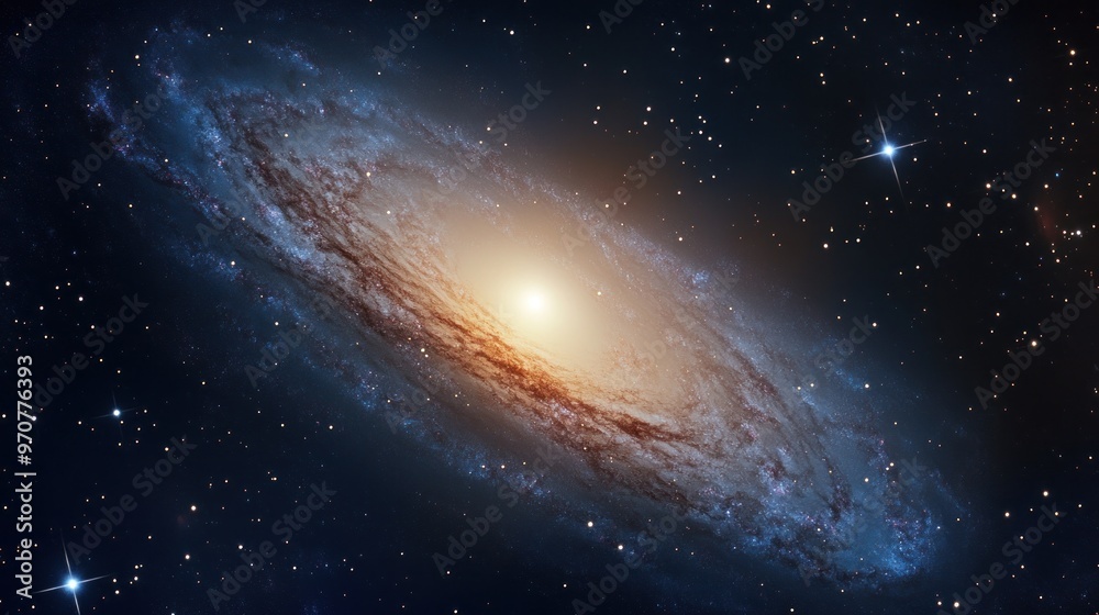 Fototapeta premium Spiral Galaxy in Deep Space