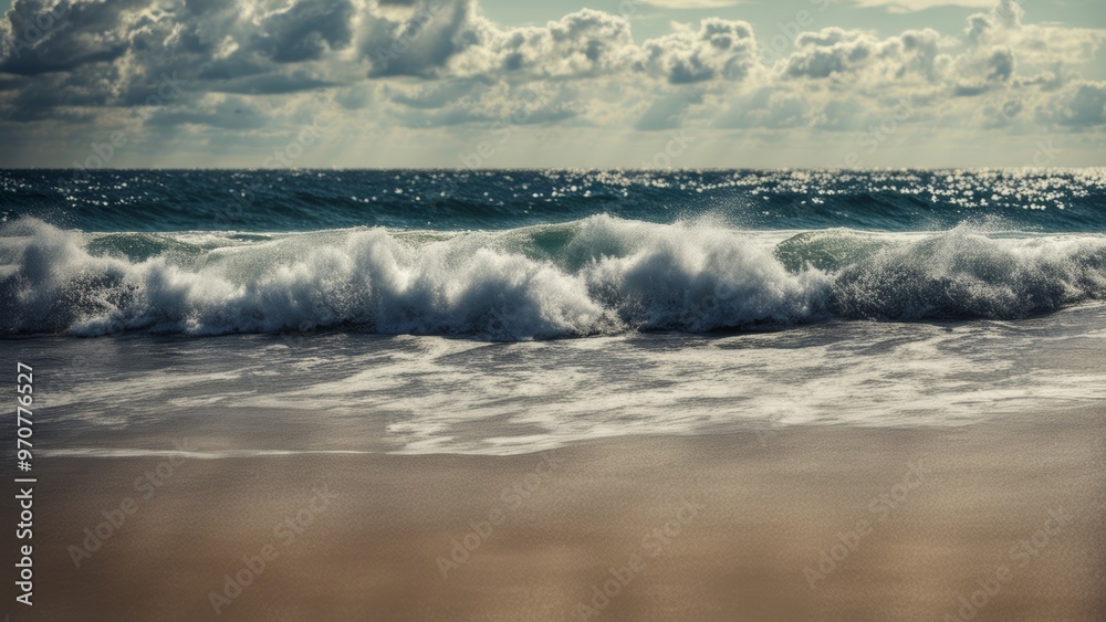 Obraz premium waves on the beach