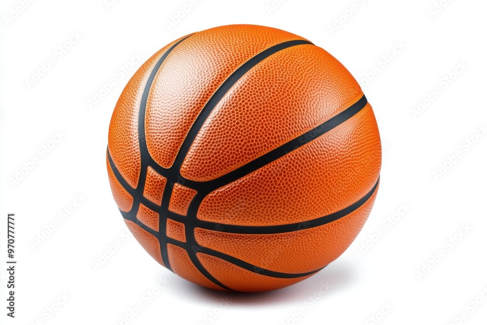 A vibrant orange basketball with a textured surface, ideal for sports-themed designs and athletic imagery. A vibrant orange basketball with a textured surface, ideal for sports-themed designs and athletic imagery.
