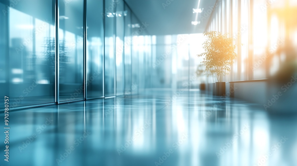 blurred office banner background with glass elements blurred office banner background with glass elements