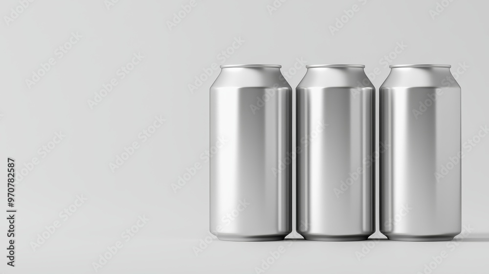 How can the silver cans be used as part of a minimalist branding strategy, focusing on clean, modern aesthetics in the beverage industry How can the silver cans be used as part of a minimalist branding strategy, focusing on clean, modern aesthetics in the beverage industry