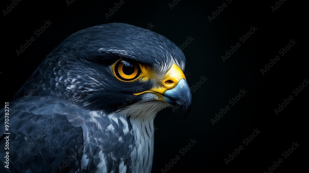 peregrine falcon on a black background peregrine falcon on a black background