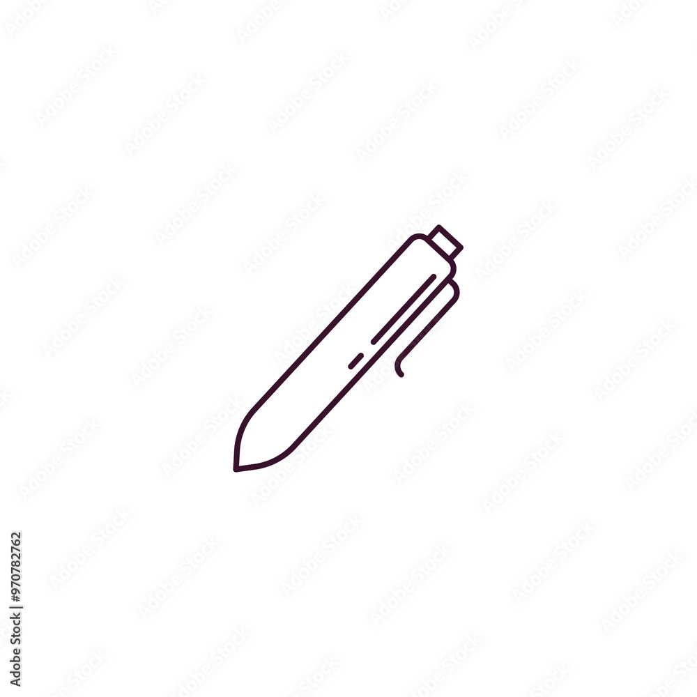 writing tool outline icon. Linear vector from tools concept. Thin line writing tool icon isolated on white background writing tool outline icon. Linear vector from tools concept. Thin line writing tool icon isolated on white background