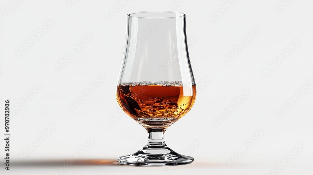 Grappa glass clipart, element, 3D illustration, realistic, isolated on white background Grappa glass clipart, element, 3D illustration, realistic, isolated on white background