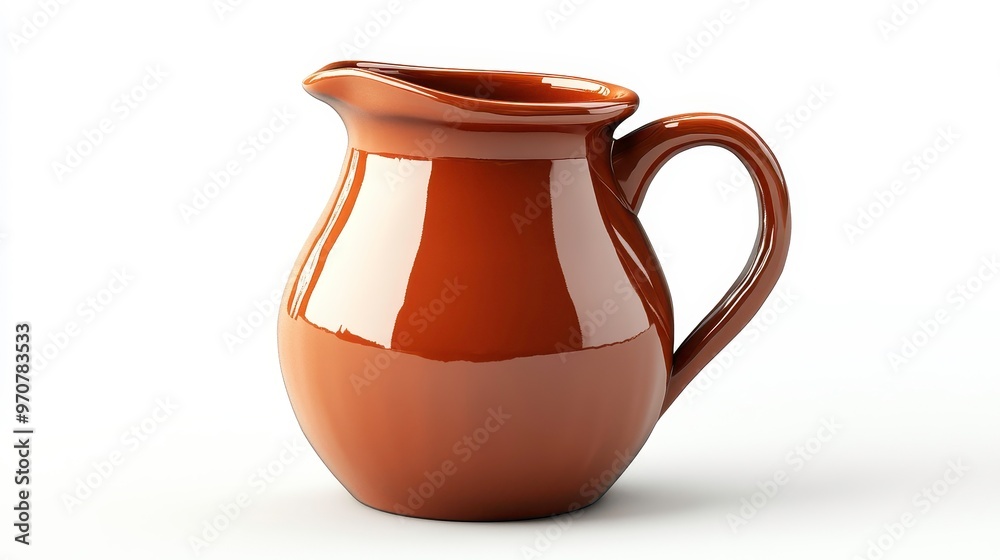 Pitcher clipart, element, 3D illustration, realistic, isolated on white background Pitcher clipart, element, 3D illustration, realistic, isolated on white background
