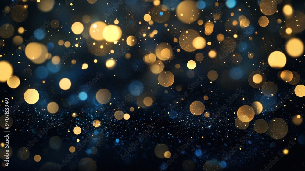 Golden and Blue Bokeh Background Golden and Blue Bokeh Background