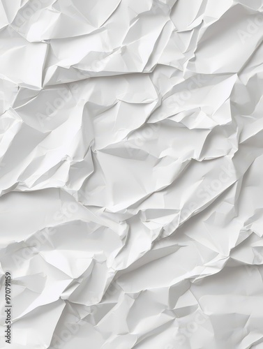 Wallpaper Mural Gray crumpled paper texture on white background, minimalist rough surface adds a touch of elegance to the design. Torontodigital.ca