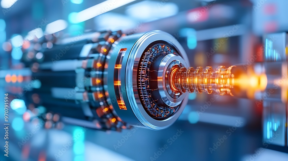 Futuristic Quantum Computer Technology in Advanced Laboratory Setting Futuristic Quantum Computer Technology in Advanced Laboratory Setting
