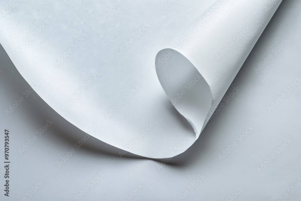 A close-up shot of a blank white sheet of paper A close-up shot of a blank white sheet of paper